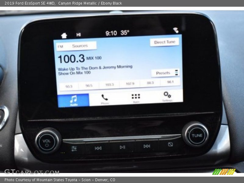 Canyon Ridge Metallic / Ebony Black 2019 Ford EcoSport SE 4WD