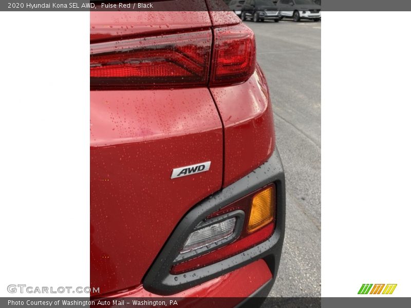 Pulse Red / Black 2020 Hyundai Kona SEL AWD
