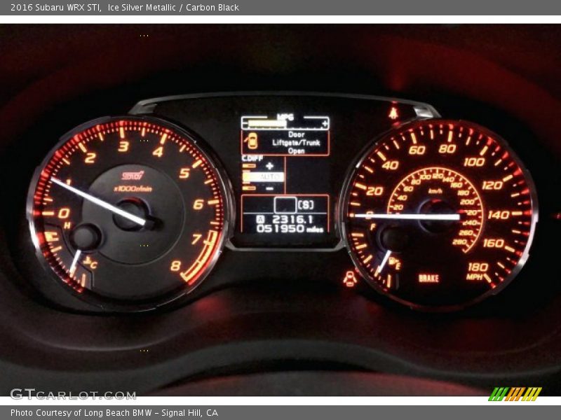  2016 WRX STI STI Gauges