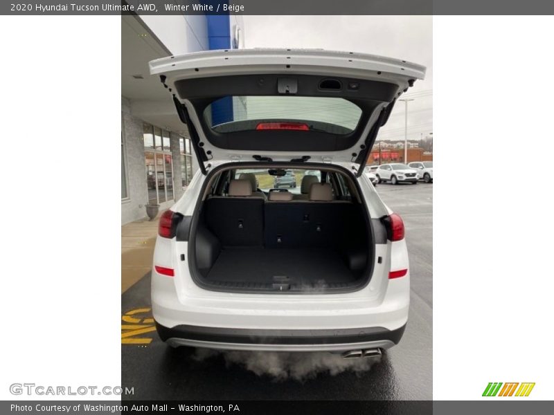 Winter White / Beige 2020 Hyundai Tucson Ultimate AWD