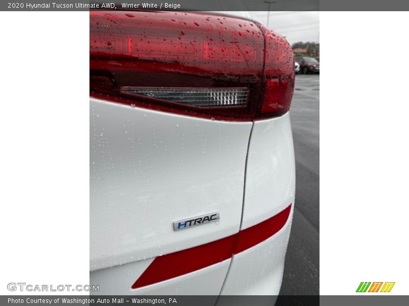 Winter White / Beige 2020 Hyundai Tucson Ultimate AWD