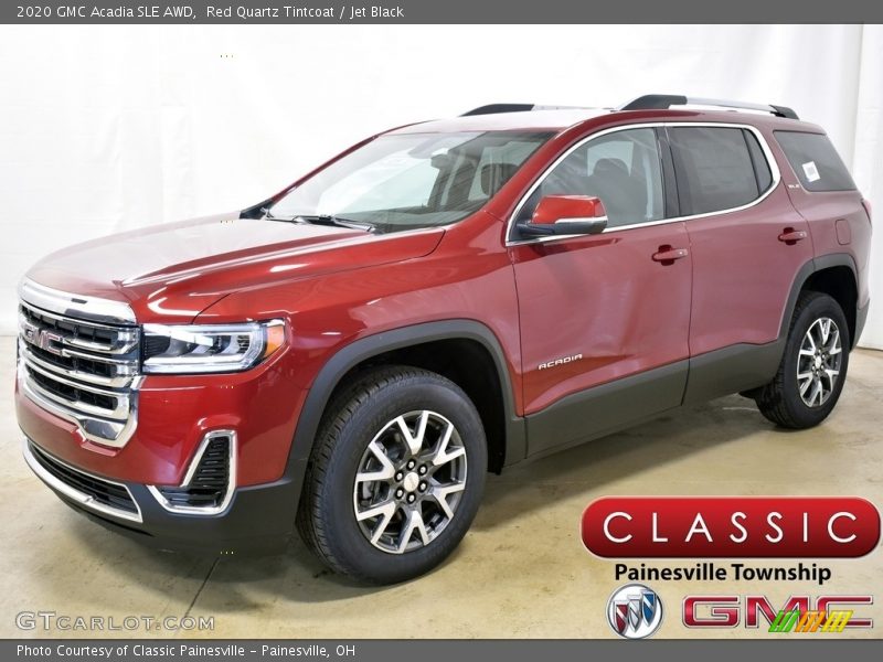 Red Quartz Tintcoat / Jet Black 2020 GMC Acadia SLE AWD