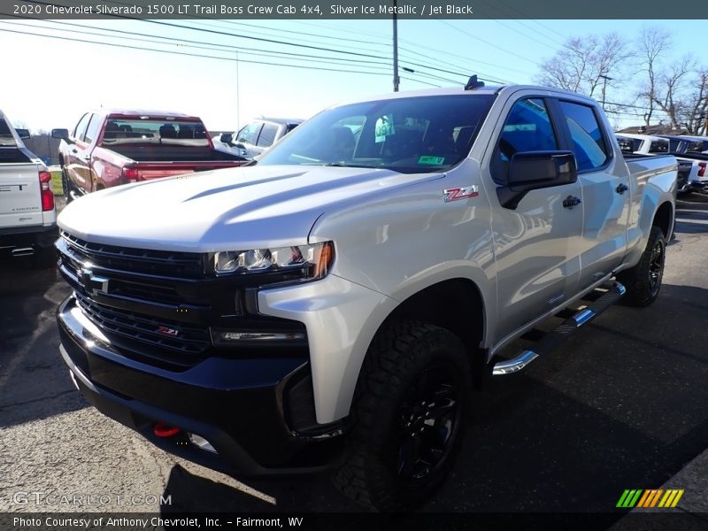Silver Ice Metallic / Jet Black 2020 Chevrolet Silverado 1500 LT Trail Boss Crew Cab 4x4