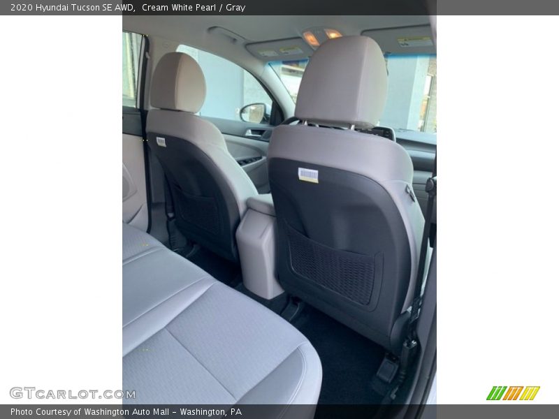 Cream White Pearl / Gray 2020 Hyundai Tucson SE AWD