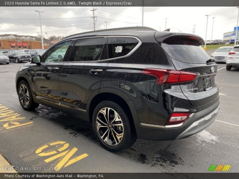 Twilight Black / Espresso/Gray 2020 Hyundai Santa Fe Limited 2.0 AWD