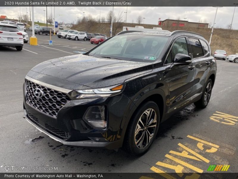 Twilight Black / Espresso/Gray 2020 Hyundai Santa Fe Limited 2.0 AWD