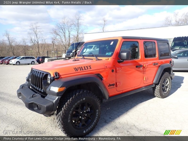 Punkn Metallic / Black 2020 Jeep Wrangler Unlimited Willys 4x4