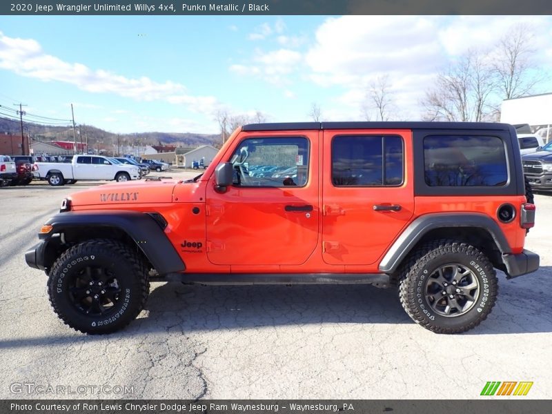 Punkn Metallic / Black 2020 Jeep Wrangler Unlimited Willys 4x4