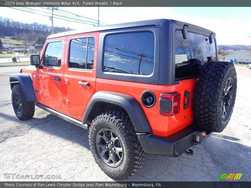 Punkn Metallic / Black 2020 Jeep Wrangler Unlimited Willys 4x4
