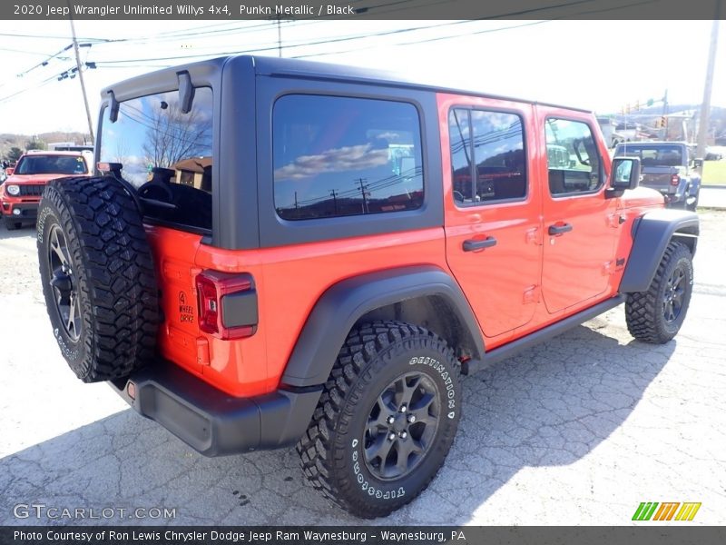 Punkn Metallic / Black 2020 Jeep Wrangler Unlimited Willys 4x4