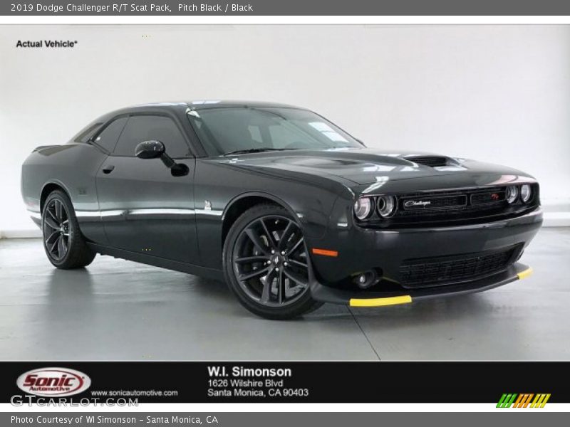 Pitch Black / Black 2019 Dodge Challenger R/T Scat Pack