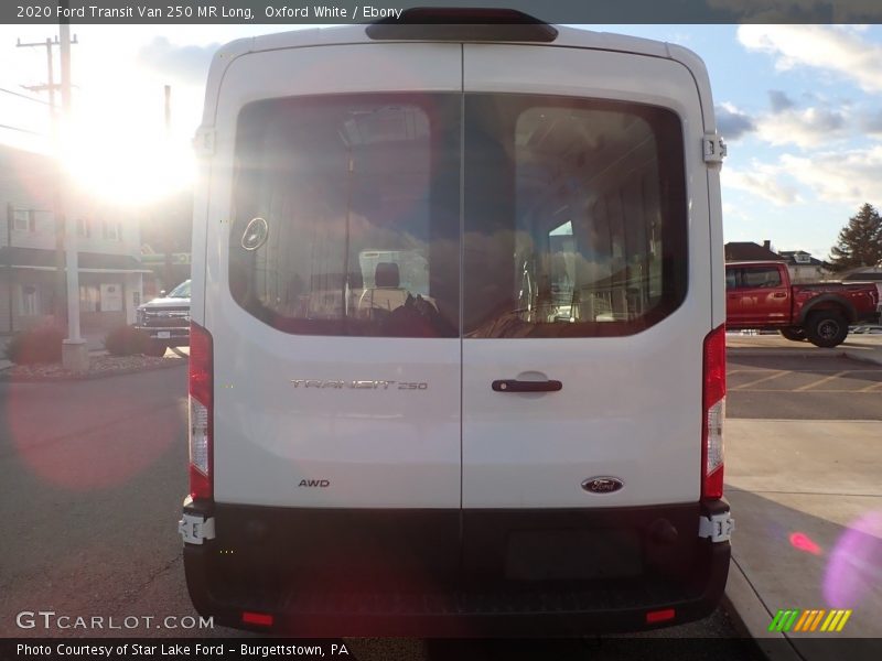 Oxford White / Ebony 2020 Ford Transit Van 250 MR Long
