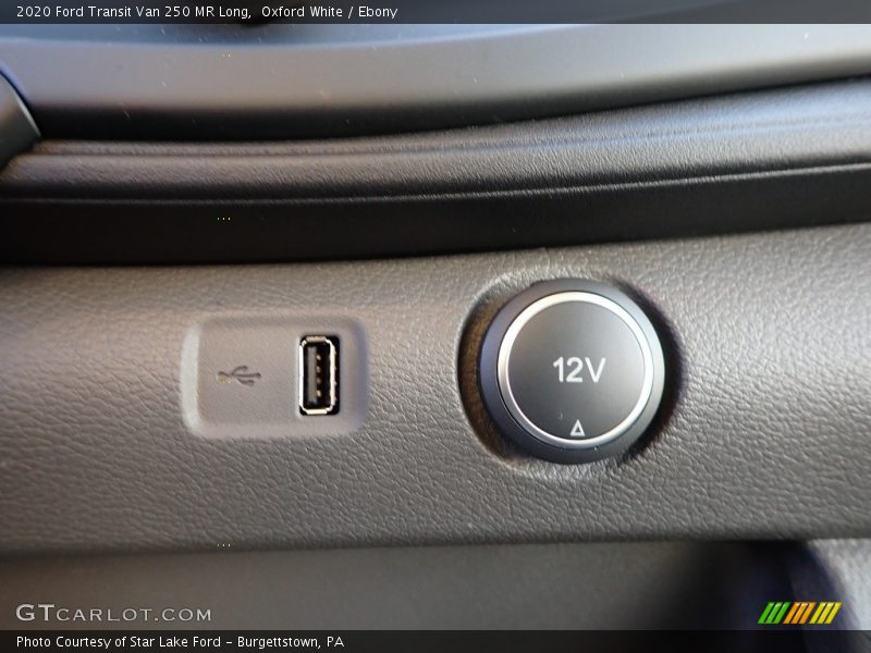 Oxford White / Ebony 2020 Ford Transit Van 250 MR Long