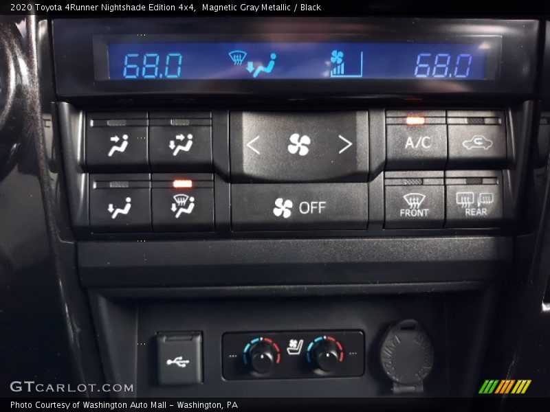 Controls of 2020 4Runner Nightshade Edition 4x4