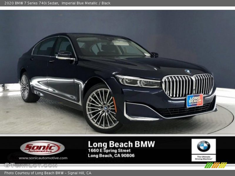Imperial Blue Metallic / Black 2020 BMW 7 Series 740i Sedan