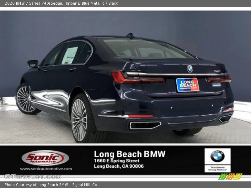 Imperial Blue Metallic / Black 2020 BMW 7 Series 740i Sedan
