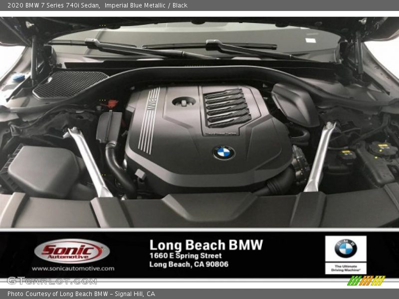 Imperial Blue Metallic / Black 2020 BMW 7 Series 740i Sedan