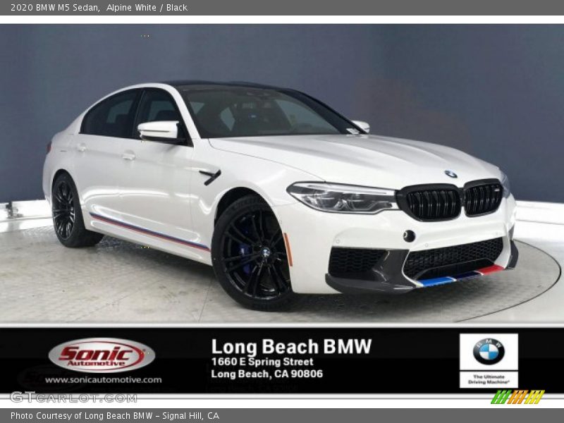 Alpine White / Black 2020 BMW M5 Sedan