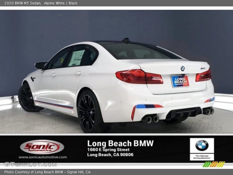Alpine White / Black 2020 BMW M5 Sedan