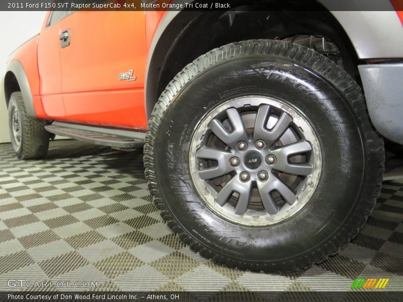 Molten Orange Tri Coat / Black 2011 Ford F150 SVT Raptor SuperCab 4x4