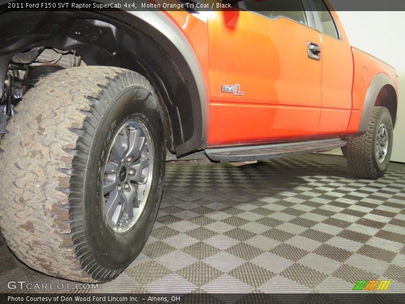 Molten Orange Tri Coat / Black 2011 Ford F150 SVT Raptor SuperCab 4x4