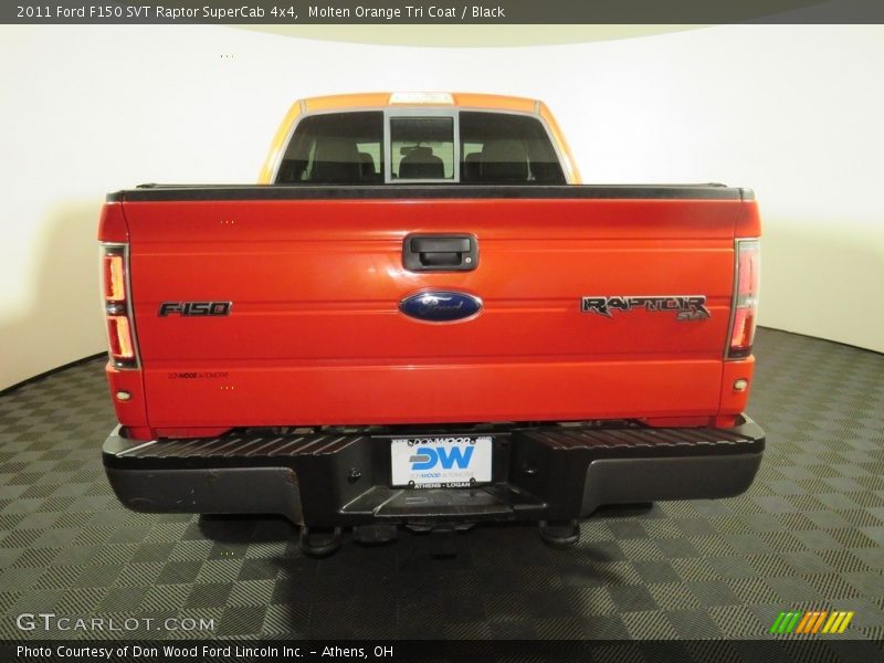 Molten Orange Tri Coat / Black 2011 Ford F150 SVT Raptor SuperCab 4x4