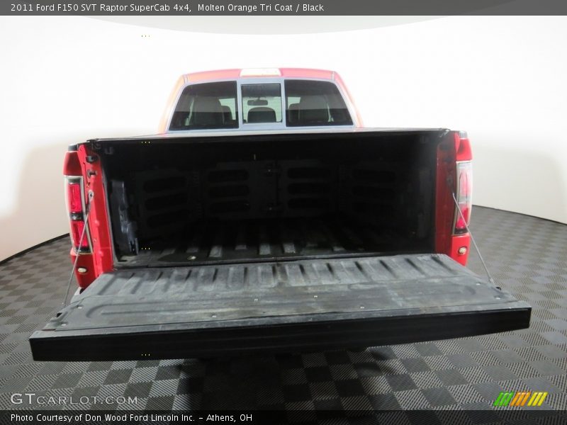 Molten Orange Tri Coat / Black 2011 Ford F150 SVT Raptor SuperCab 4x4