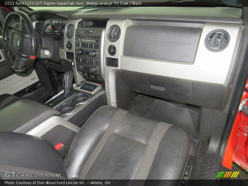 Molten Orange Tri Coat / Black 2011 Ford F150 SVT Raptor SuperCab 4x4