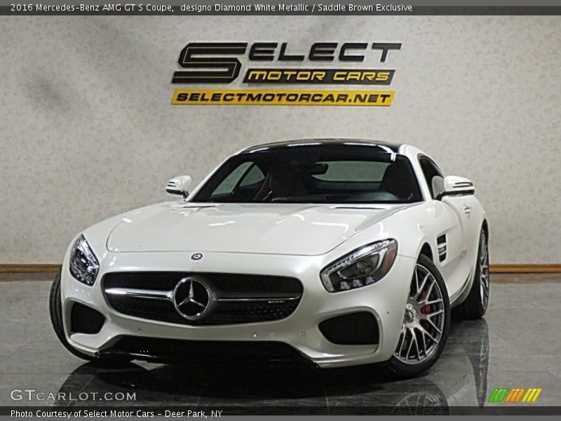 designo Diamond White Metallic / Saddle Brown Exclusive 2016 Mercedes-Benz AMG GT S Coupe