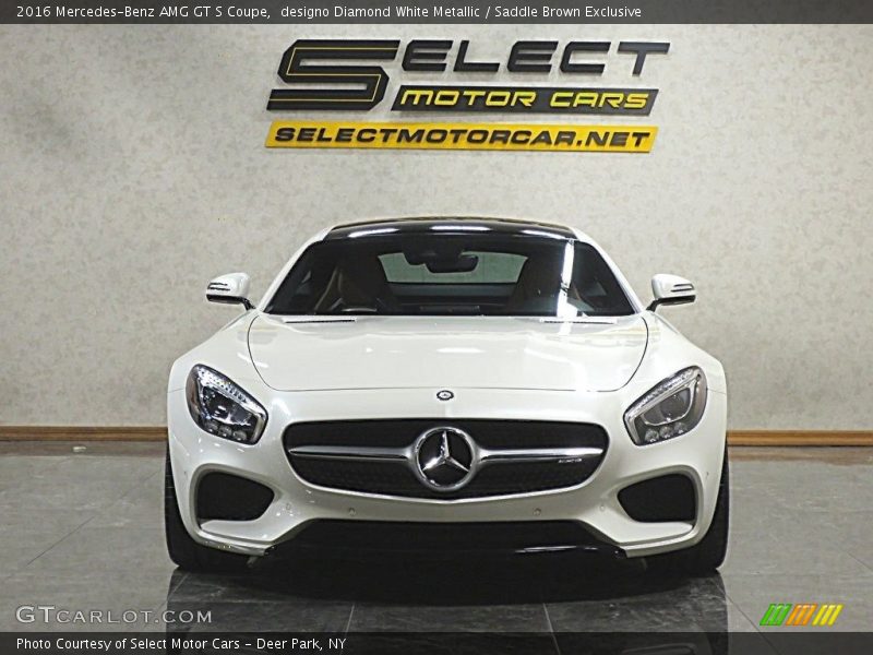 designo Diamond White Metallic / Saddle Brown Exclusive 2016 Mercedes-Benz AMG GT S Coupe