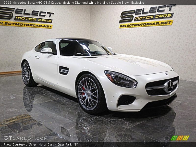 designo Diamond White Metallic / Saddle Brown Exclusive 2016 Mercedes-Benz AMG GT S Coupe