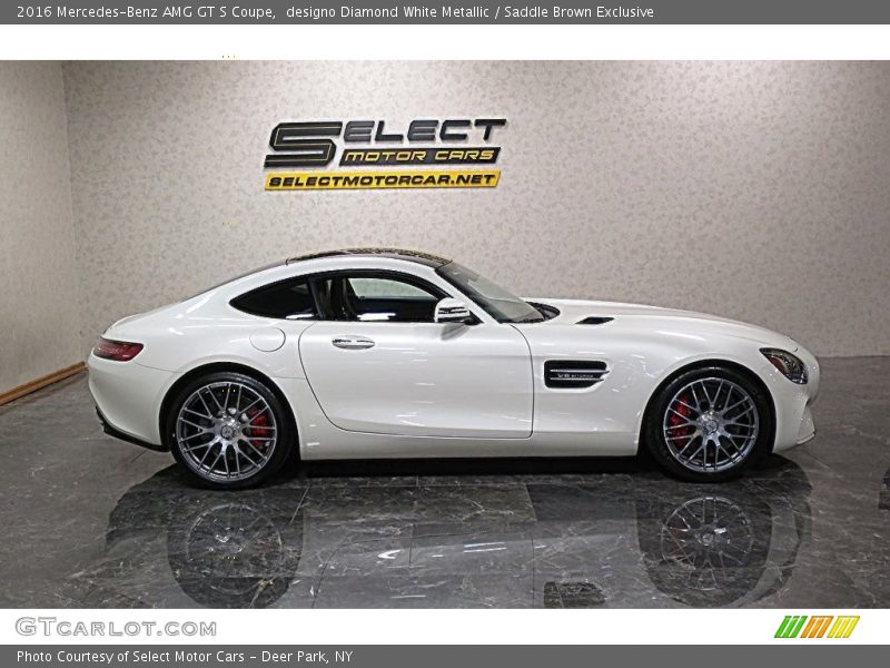 designo Diamond White Metallic / Saddle Brown Exclusive 2016 Mercedes-Benz AMG GT S Coupe