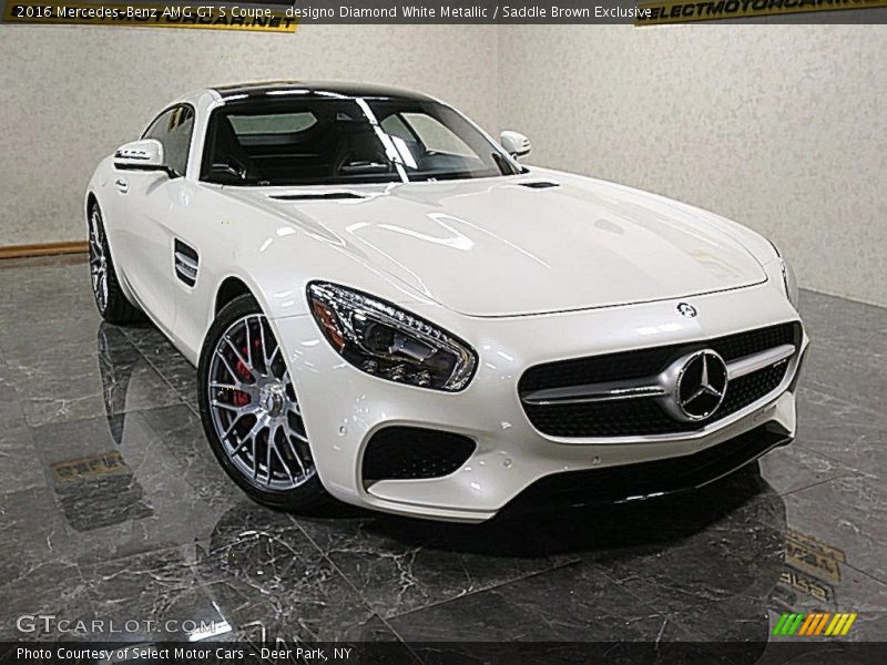 designo Diamond White Metallic / Saddle Brown Exclusive 2016 Mercedes-Benz AMG GT S Coupe