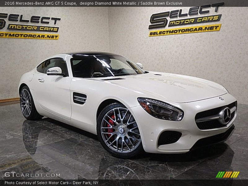 designo Diamond White Metallic / Saddle Brown Exclusive 2016 Mercedes-Benz AMG GT S Coupe