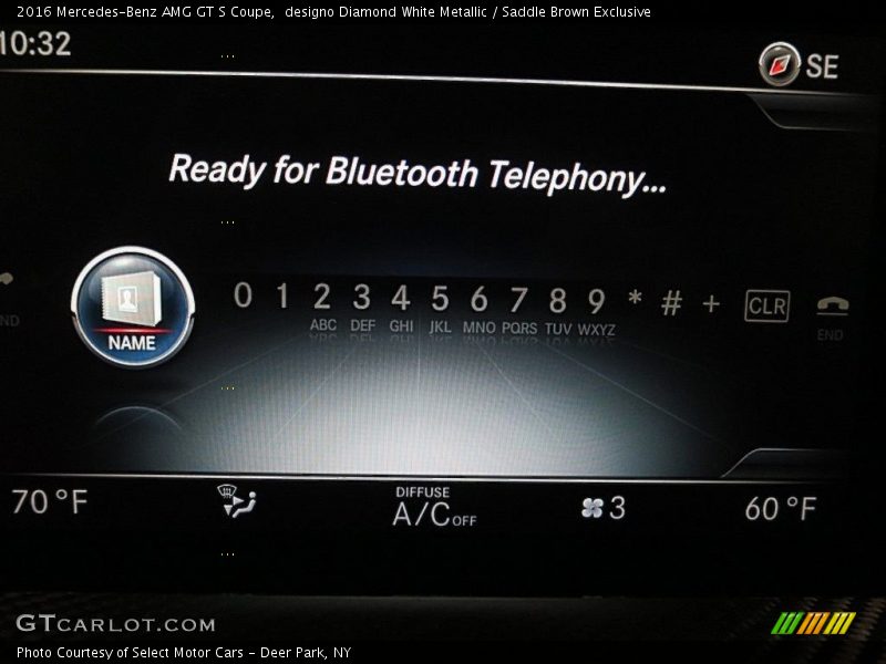 designo Diamond White Metallic / Saddle Brown Exclusive 2016 Mercedes-Benz AMG GT S Coupe