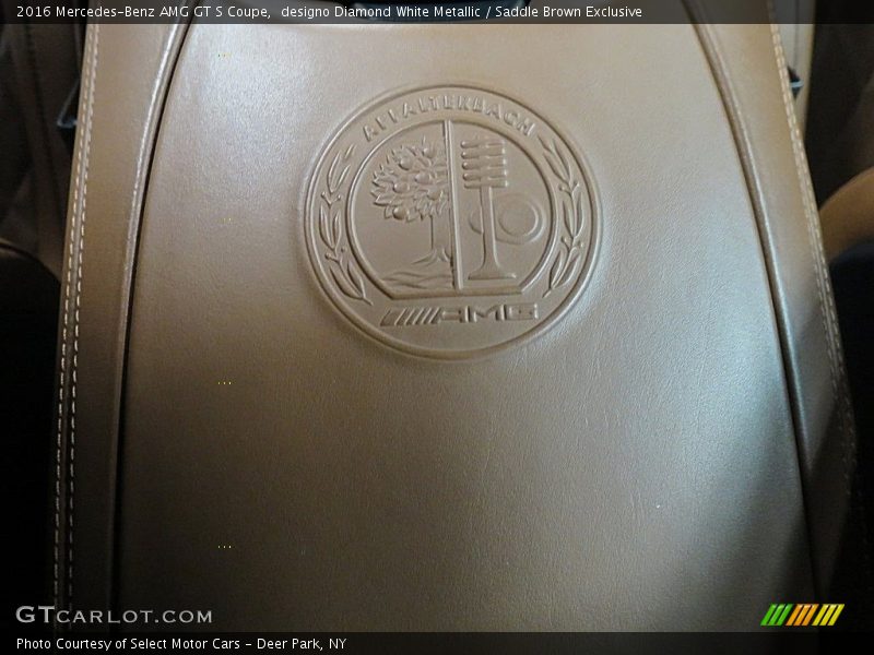 designo Diamond White Metallic / Saddle Brown Exclusive 2016 Mercedes-Benz AMG GT S Coupe