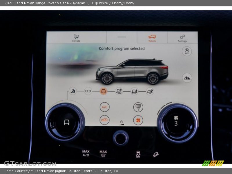 Controls of 2020 Range Rover Velar R-Dynamic S