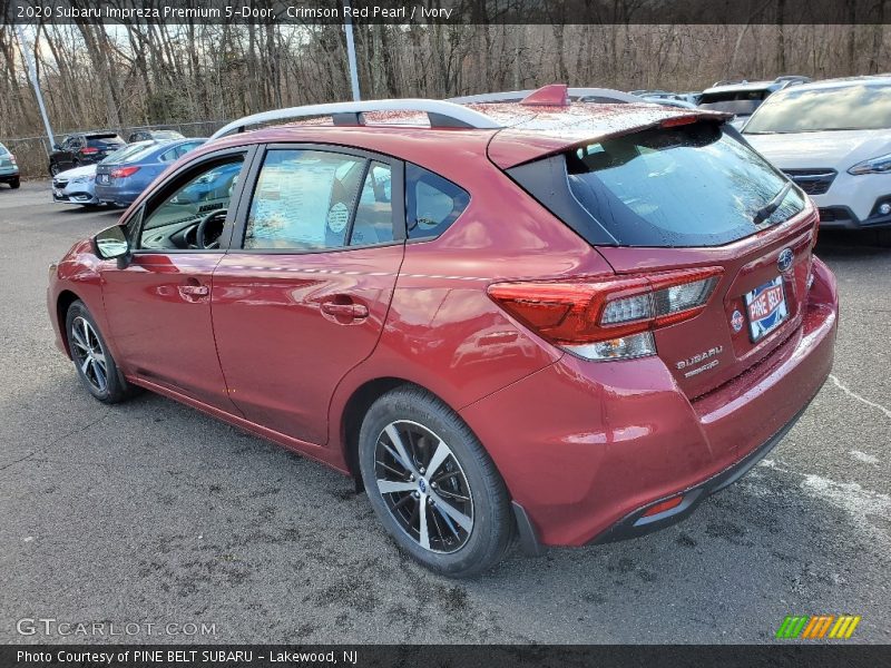 Crimson Red Pearl / Ivory 2020 Subaru Impreza Premium 5-Door