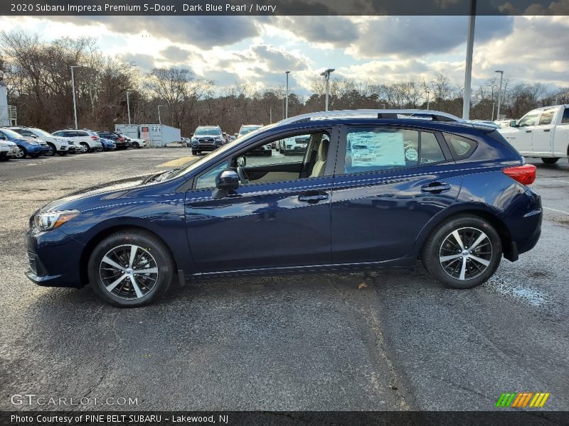 Dark Blue Pearl / Ivory 2020 Subaru Impreza Premium 5-Door