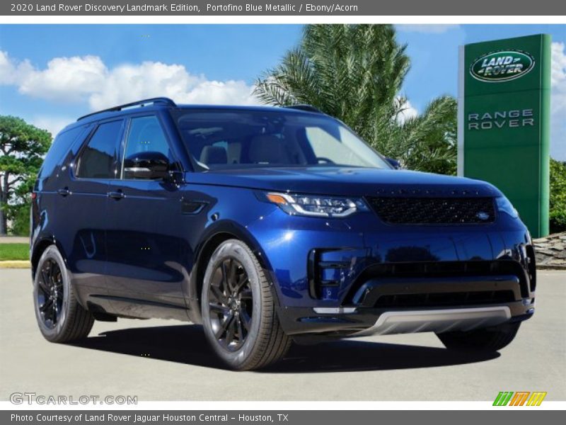 Portofino Blue Metallic / Ebony/Acorn 2020 Land Rover Discovery Landmark Edition