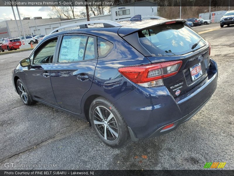 Dark Blue Pearl / Ivory 2020 Subaru Impreza Premium 5-Door