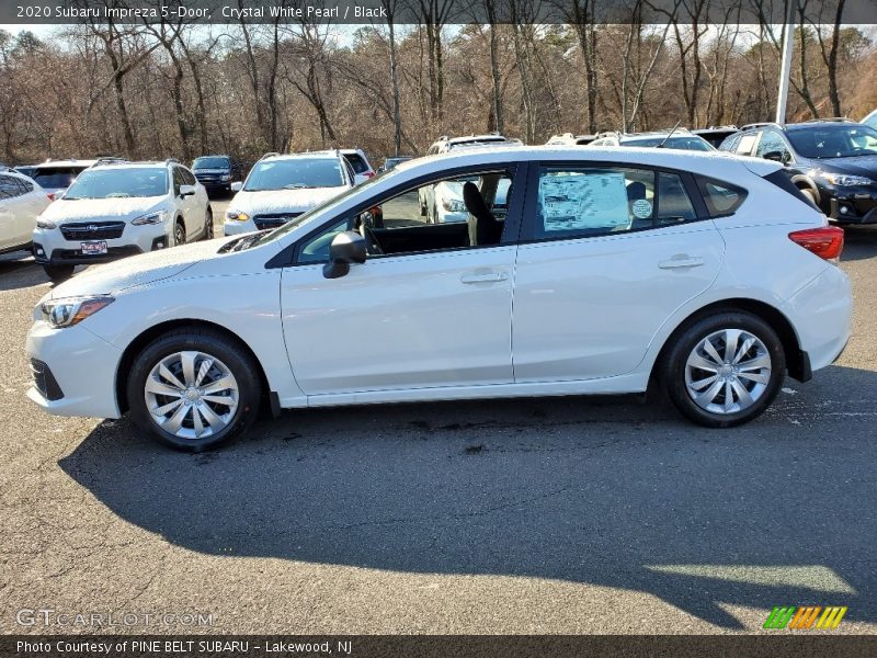 Crystal White Pearl / Black 2020 Subaru Impreza 5-Door