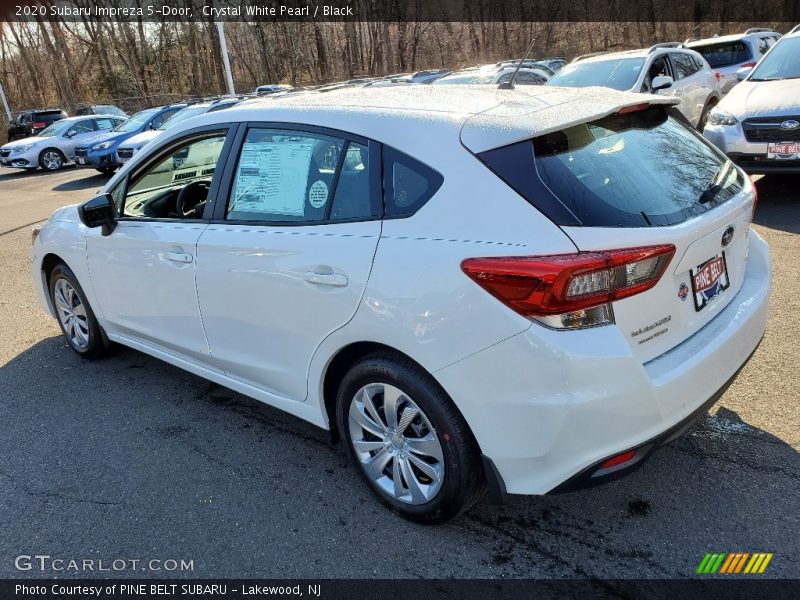 Crystal White Pearl / Black 2020 Subaru Impreza 5-Door