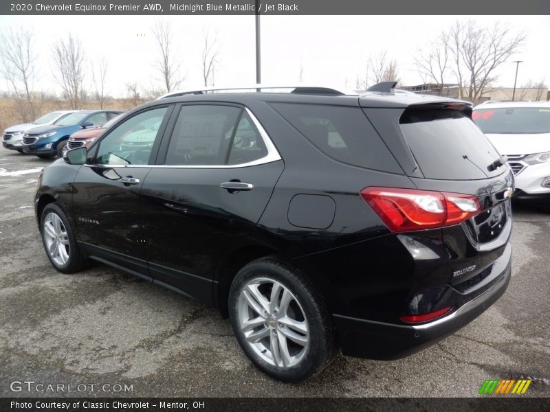 Midnight Blue Metallic / Jet Black 2020 Chevrolet Equinox Premier AWD