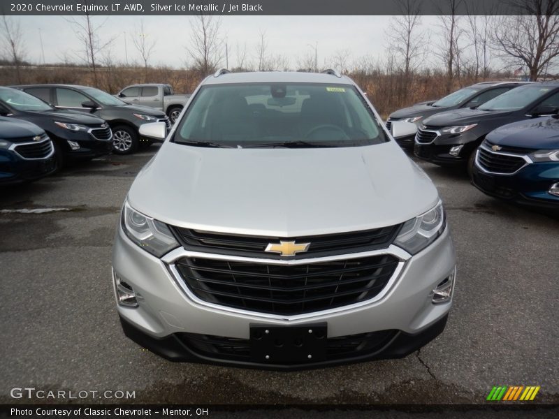Silver Ice Metallic / Jet Black 2020 Chevrolet Equinox LT AWD