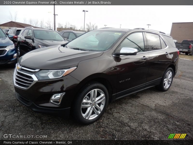 Chocolate Metallic / Jet Black/Brandy 2020 Chevrolet Equinox Premier AWD