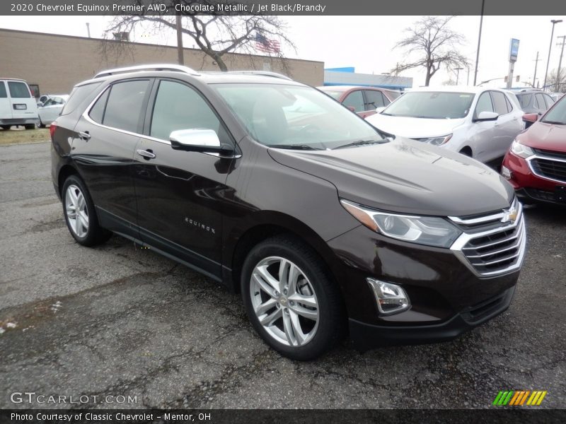 Chocolate Metallic / Jet Black/Brandy 2020 Chevrolet Equinox Premier AWD