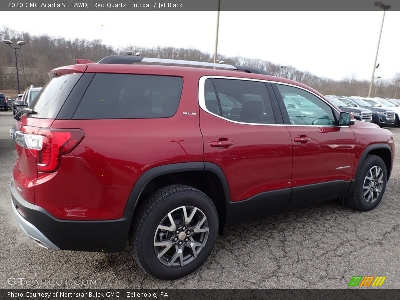 Red Quartz Tintcoat / Jet Black 2020 GMC Acadia SLE AWD