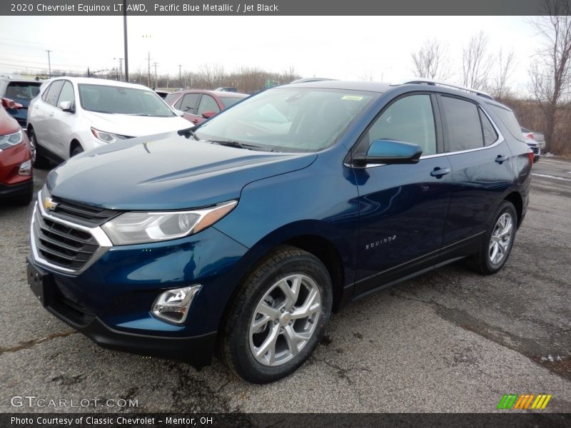 Pacific Blue Metallic / Jet Black 2020 Chevrolet Equinox LT AWD