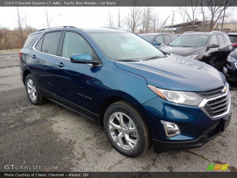 Pacific Blue Metallic / Jet Black 2020 Chevrolet Equinox LT AWD